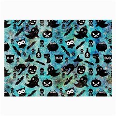 Ghosts Owls Pumpkins Large Glasses Cloth