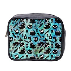 Ghosts Owls Pumpkins Mini Toiletries Bag (two Sides) by kyorashop23