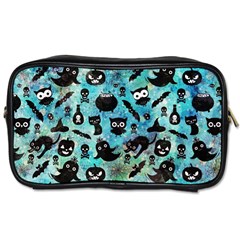 Ghosts Owls Pumpkins Toiletries Bag (one Side) by kyorashop23