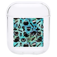 Ghosts Owls Pumpkins Hard Pc Airpods 1/2 Case by kyorashop23