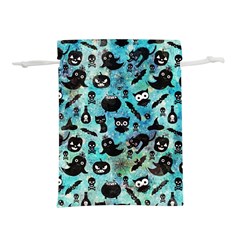 Ghosts Owls Pumpkins Lightweight Drawstring Pouch (s) by kyorashop23