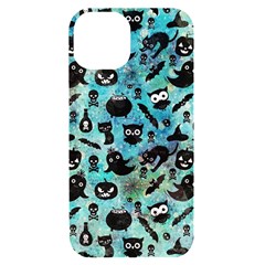 Ghosts Owls Pumpkins Iphone 14 Black Uv Print Case