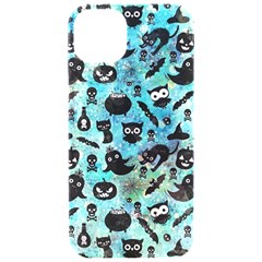 Ghosts Owls Pumpkins Iphone 15 Pro Black Uv Print Pc Hardshell Case