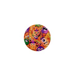 Halloween Monsters 1  Mini Buttons by kyorashop23