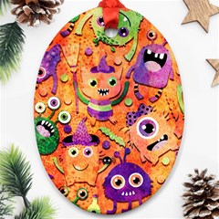 Halloween Monsters Ornament (oval)