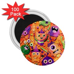 Halloween Monsters 2 25  Magnets (100 Pack)  by kyorashop23