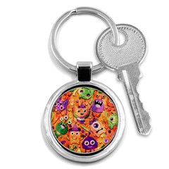 Halloween Monsters Key Chain (round) by kyorashop23