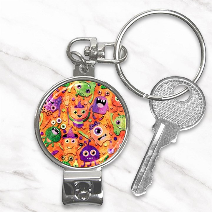 Halloween Monsters Nail Clippers Key Chain