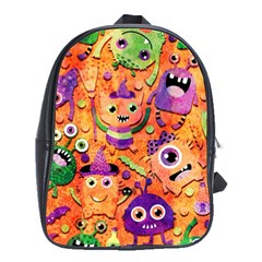 Halloween Monsters School Bag (large) by kyorashop23