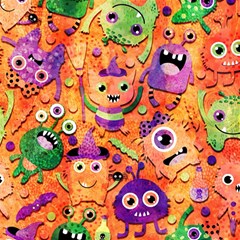 Halloween Monsters Play Mat (rectangle) by kyorashop23