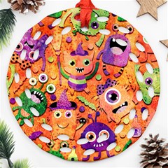 Halloween Monsters Ornament (round Filigree)