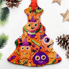 Halloween Monsters Christmas Tree Ornament (two Sides)