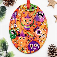 Halloween Monsters Ornament (oval Filigree)