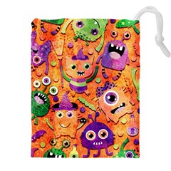 Halloween Monsters Drawstring Pouch (5xl) by kyorashop23