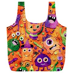 Halloween Monsters Full Print Recycle Bag (xxl) by kyorashop23