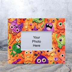 Halloween Monsters White Tabletop Photo Frame 4 x6  by kyorashop23