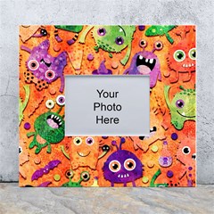 Halloween Monsters White Wall Photo Frame 5  X 7  by kyorashop23