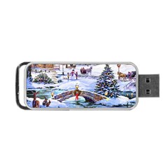 Icy Lights, Art, Christmas, Houses Portable Usb Flash (two Sides) by kyorashop23