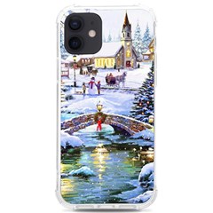 Icy Lights, Art, Christmas, Houses Iphone 12/12 Pro Tpu Uv Print Case by kyorashop23