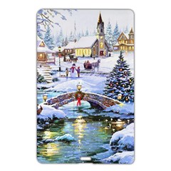 Icy Lights, Art, Christmas, Houses Name Card Style Usb Flash Drive