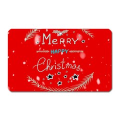 Merry, Happy Christmas, Christmas Gnome Magnet (rectangular) by kyorashop23