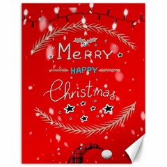 Merry, Happy Christmas, Christmas Gnome Canvas 12  X 16  by kyorashop23