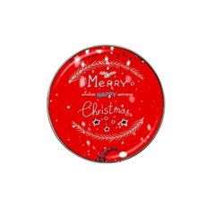 Merry, Happy Christmas, Christmas Gnome Hat Clip Ball Marker by kyorashop23