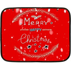 Merry, Happy Christmas, Christmas Gnome Fleece Blanket (mini) by kyorashop23