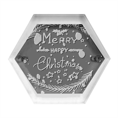 Merry, Happy Christmas, Christmas Gnome Hexagon Wood Jewelry Box by kyorashop23