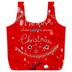 Merry, Happy Christmas, Christmas Gnome Full Print Recycle Bag (xxl)