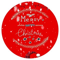 Merry, Happy Christmas, Christmas Gnome Round Trivet by kyorashop23