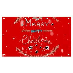 Merry, Happy Christmas, Christmas Gnome Banner And Sign 7  X 4  by kyorashop23