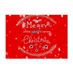 Merry, Happy Christmas, Christmas Gnome Crystal Sticker (a4) by kyorashop23