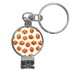 Orange Carved Pumpkins, Adoxali, Halloween Nail Clippers Key Chain by kyorashop23