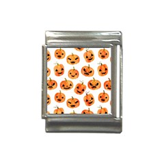 Orange Carved Pumpkins, Adoxali, Halloween Italian Charm (13mm) by kyorashop23