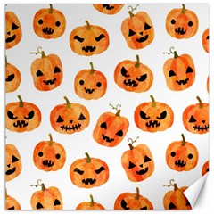 Orange Carved Pumpkins, Adoxali, Halloween Canvas 16  X 16  by kyorashop23