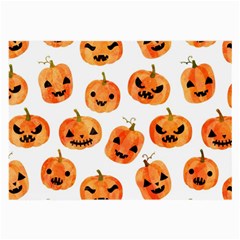 Orange Carved Pumpkins, Adoxali, Halloween Large Glasses Cloth by kyorashop23