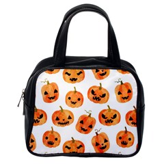 Orange Carved Pumpkins, Adoxali, Halloween Classic Handbag (one Side) by kyorashop23