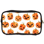 Orange Carved Pumpkins, Adoxali, Halloween Toiletries Bag (Two Sides) Front