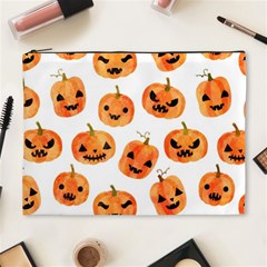 Orange Carved Pumpkins, Adoxali, Halloween Cosmetic Bag (xl) by kyorashop23