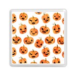 Orange Carved Pumpkins, Adoxali, Halloween Memory Card Reader (Square) Front