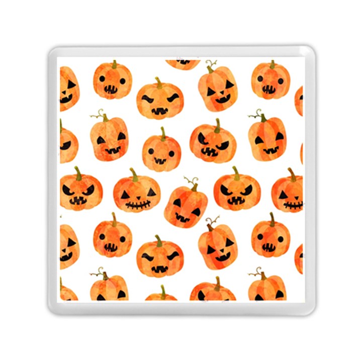 Orange Carved Pumpkins, Adoxali, Halloween Memory Card Reader (Square)