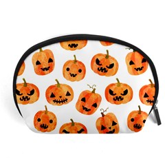 Orange Carved Pumpkins, Adoxali, Halloween Accessory Pouch (large) by kyorashop23