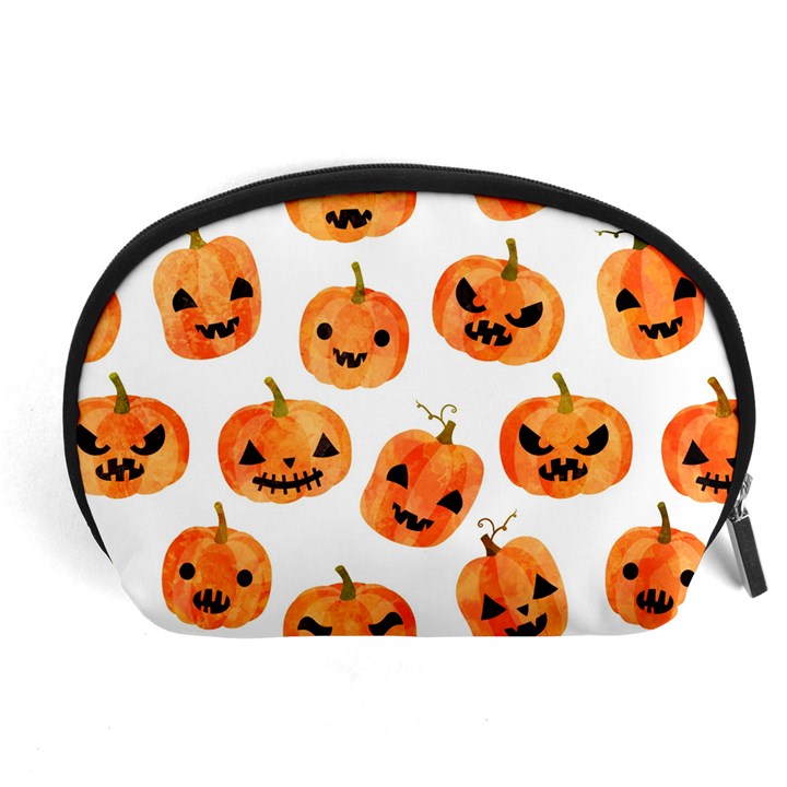 Orange Carved Pumpkins, Adoxali, Halloween Accessory Pouch (Large)