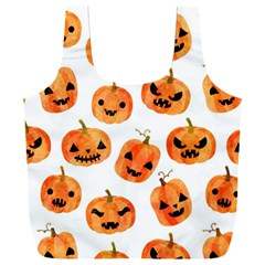 Orange Carved Pumpkins, Adoxali, Halloween Full Print Recycle Bag (xxxl) by kyorashop23