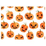 Orange Carved Pumpkins, Adoxali, Halloween Two Sides Premium Plush Fleece Blanket (Baby Size) 40 x30  Blanket Front