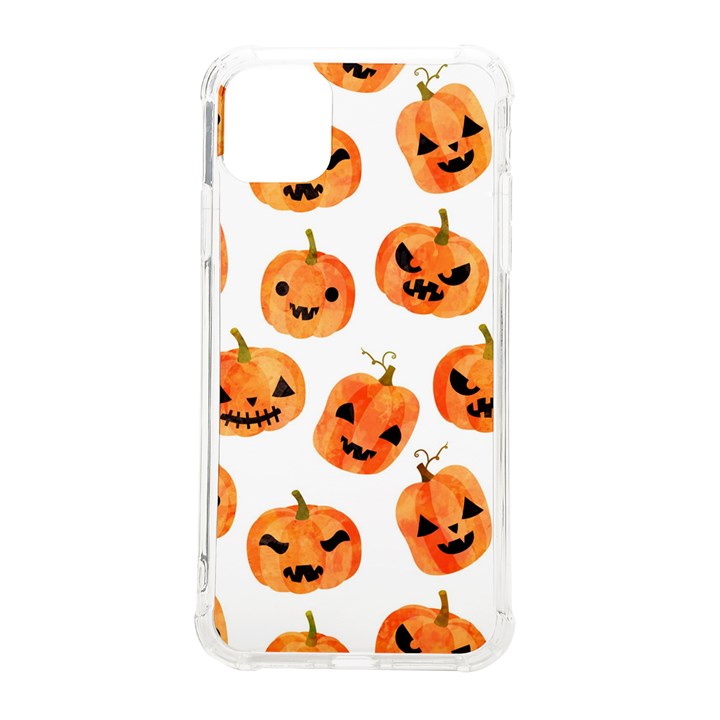 Orange Carved Pumpkins, Adoxali, Halloween iPhone 11 Pro Max 6.5 Inch TPU UV Print Case