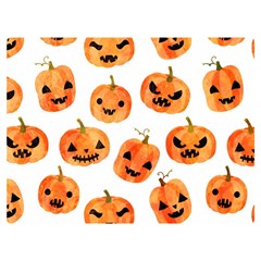 Orange Carved Pumpkins, Adoxali, Halloween Two Sides Premium Plush Fleece Blanket (baby Size) by kyorashop23