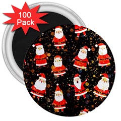 Santa Claus & Glitter, Adoxali, Christmas, Claus, December 3  Magnets (100 Pack) by kyorashop23