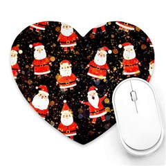 Santa Claus & Glitter, Adoxali, Christmas, Claus, December Heart Mousepad by kyorashop23